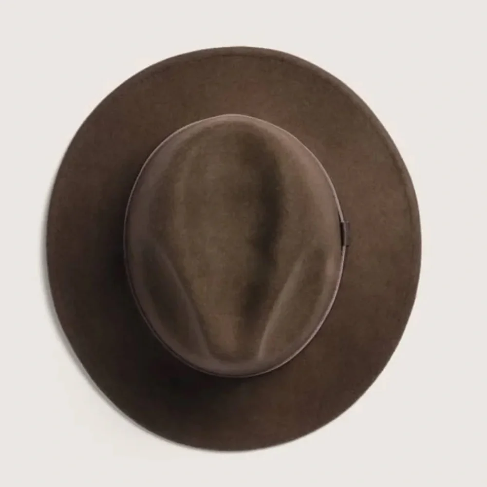Will + Bear Australian Wool William Brown Wide Brim Crushable Travel Hat Unisex